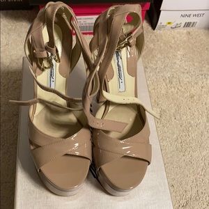 Brian Atwood Patent Leather Platforms